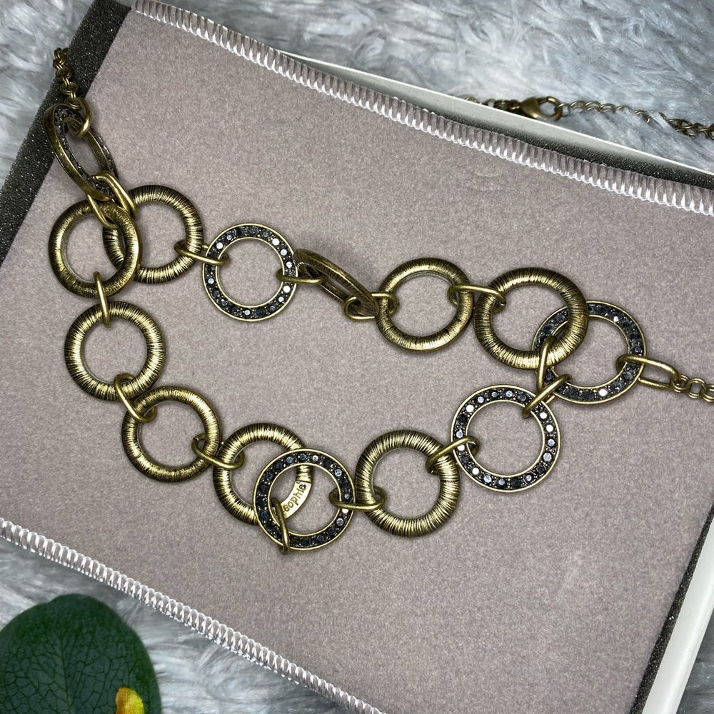 Lia Sofia Matte Gold Caviar Necklace